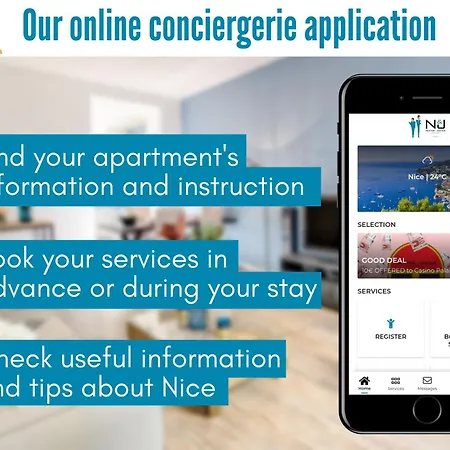 Appartement Nestor&jeeves - Beige Riviera - Standing Nice